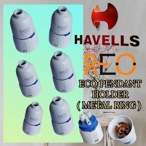REO POLYCARBONATE ECO PENDANT BULB HOLDER (METAL RING ) INDOOR & OUTDOOR Plastic Light Socket