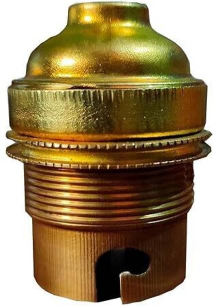 ZOREZA Brass B22 Lamp Holder for Table, Floor, Wall Lights, Hanging Lights, Chandeliers Brass Light Socket