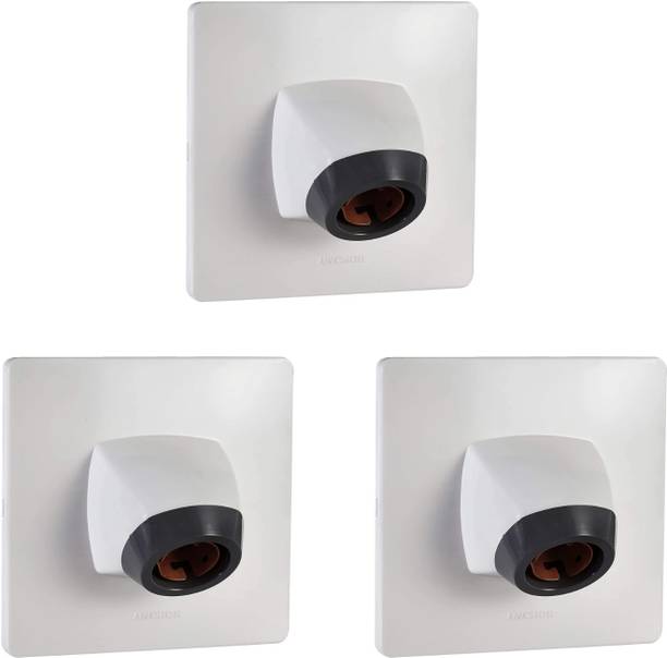 ANCHOR 6Amp Modular Angle Bulb Holder, White, 39935-3 Plastic Light Socket