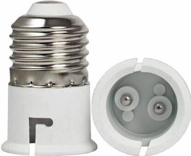 SVM Products E27 to B22 Screw Base Socket Light Bulb Adapter Plastic Light Socket