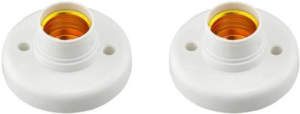 A1 Gadgets Screw Type E-27 Wall Holder for Led/Electric Bulb for Indoor Outdoor Use Plastic Light Socket