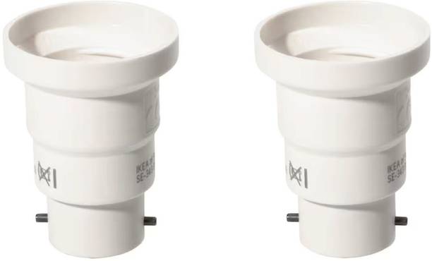 IKEA Digital Shoppy B22 to E27 bulb converter only(Pack of 2 ) Polyester, Plastic Light Socket