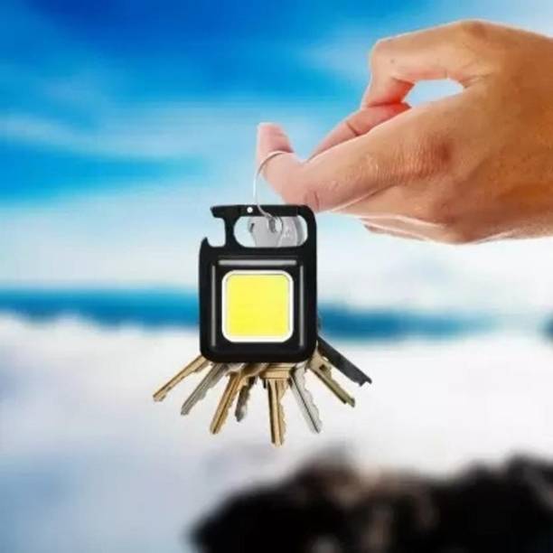 NKPR Portable LED Keychain Flashlight Rechargeable 4 Modes With Bottle Opener 84 8 hrs Torch Emergen
