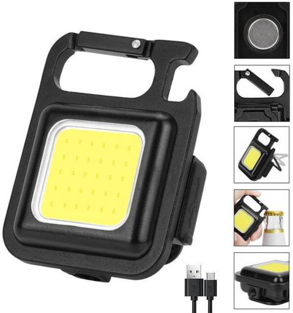 Lely COB Rechargeable Keychain Light Mini Flashlight LE...