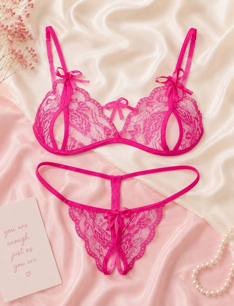 Pink Lingerie Set - Bra & Panty