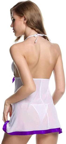 Bombom P Bra & Panty Set Solid Purple Lingerie