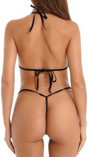 Maone Self Design Yellow Lingerie Set