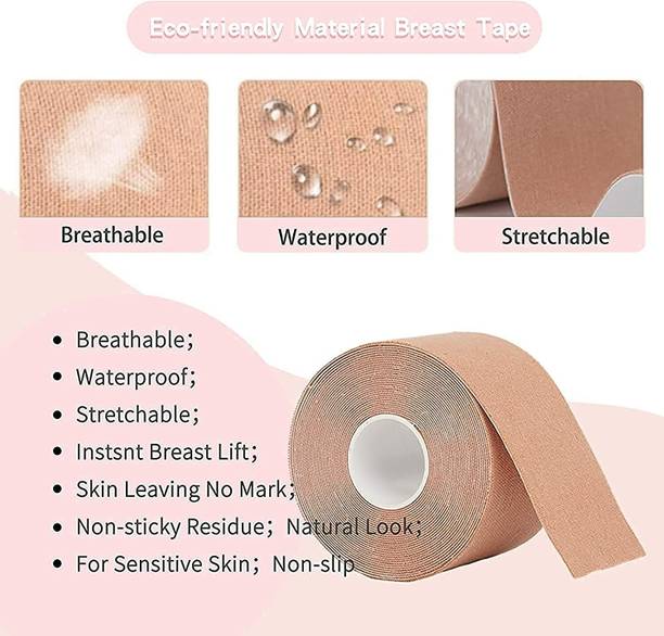 NIMYANK Women's Cotton Spandex Multipurpose Breast Lift Boob Tape 055 Nursing Breast Pad