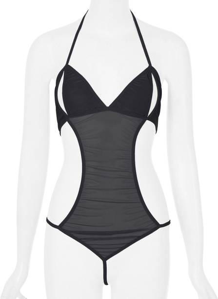 SSoshhub Black Babydoll Lingerie Set