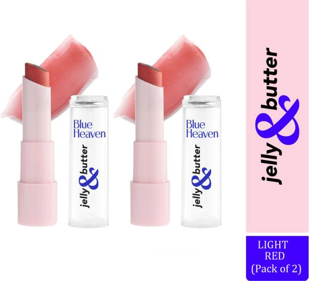 BLUE HEAVEN Jelly&Butter Lipbalm 3G Lightred (Pack of 2) Lightred