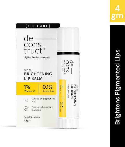 deconstruct Brightening Lip Balm-Brightens Pigmented lips| Prevents Sun Damage|For dark lips No Flavour