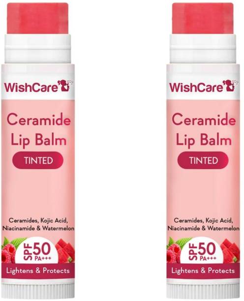 विशकेयर Tinted Ceramide Lip Balm with SPF50 PA+++ - Kojic Acid & Niacinamide