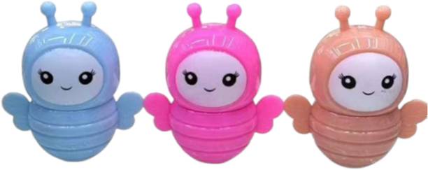 Crazy girl Waterproof Color Changing Lip Balm Combo For Baby Men Women Girls Kids Dark Lips Pigmentation Dry Chapped Cute Mini Tinted Shape Jojoba Oil With SPF Shea Butter