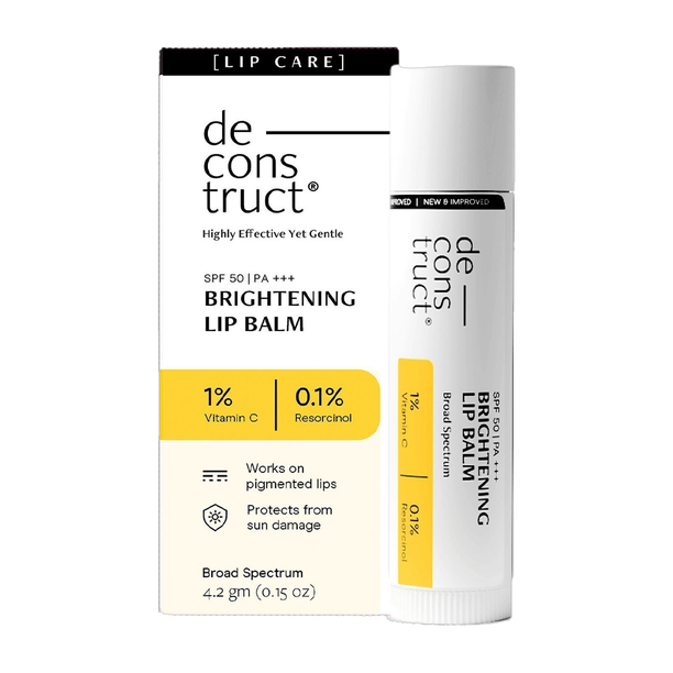 Deconstruct Brightening Lip Balm SPF 50 Brightens Dark Lips, Moisturizes Non Tinted
