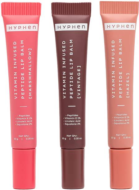 HYPHEN The #JuicyLipsOrNothing| 24 Hrs Moisturization |Tinted Lip Balm for Women, Hazel Lip Balm, Marshmallow Lip Balm, Vintage Lip Balm, Lip balm set