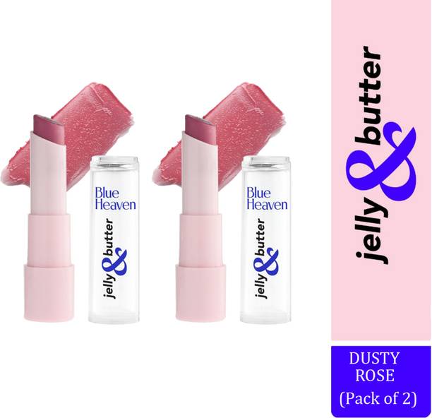 BLUE HEAVEN Jelly & Butter Lipbalm 3G Dusty rose (Pack of 2) dusty rose
