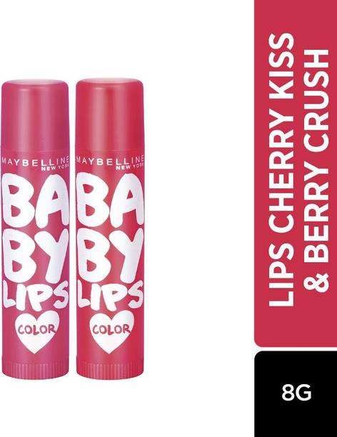 MAYBELLINE NEW YORK Baby Lips Tinted Lip Balm Berry Crush and Cherry Kiss