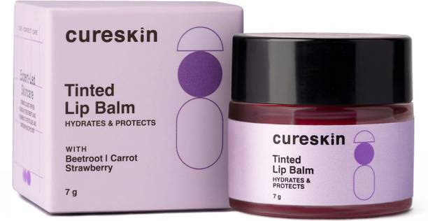 cureskin Tinted Lip Balm for Dark Lips to Lighten Strawberry