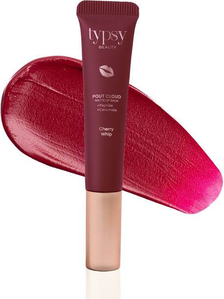 Typsy Beauty Pout Cloud Matte Lip Balm Blurring Finish, Tinted Lip Balm Cherry Whip