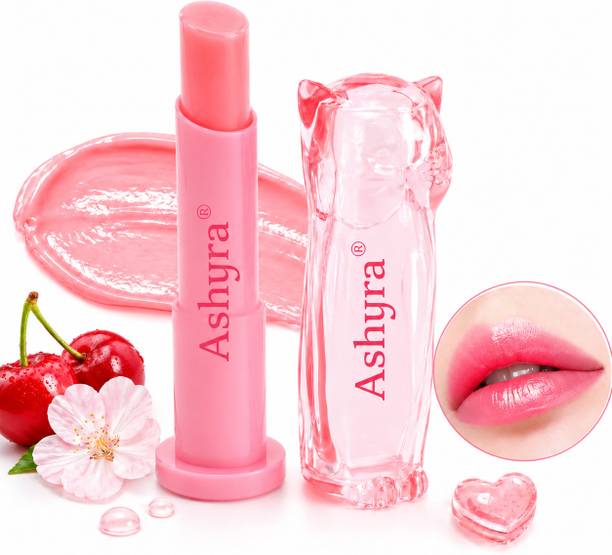 Ashyra cherry tinted lip balm | hydrating moisturizing lip balm for soft glossy lips Mixed Fruit