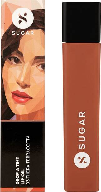 SUGAR Cosmetics Drop A Tint Lip Oil 03 Thera Terracotta - Deep Chocolate brown