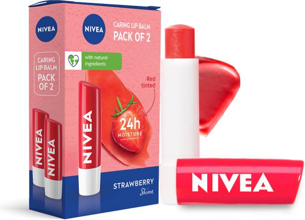 NIVEA Strawberry Fruity Shine Lip Balm Strawberry