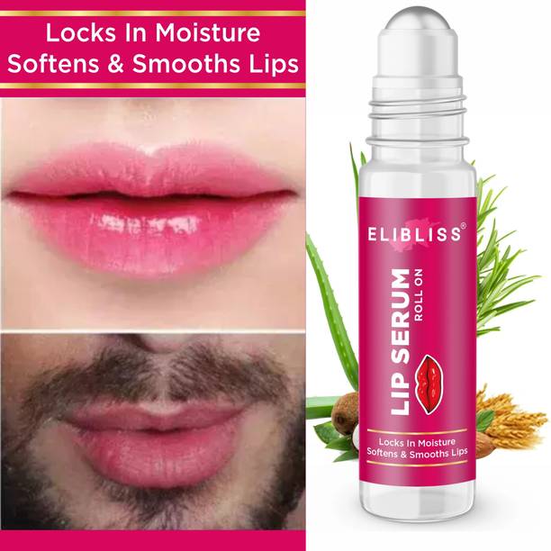 ELIBLISS Strawberry Lip Serum for Lip Shine, Glossy,Soft with Moisturizer for Men & Women Strawberry