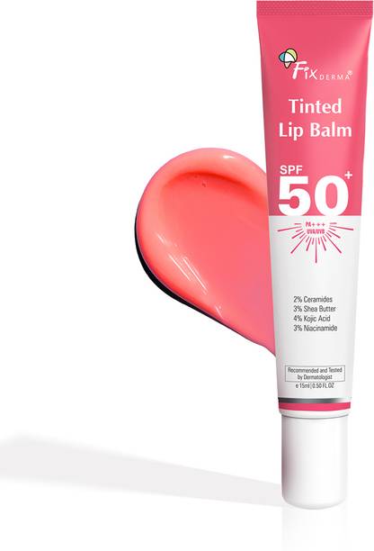 फिक्सडर्मा 4% Kojic Acid Tinted Lip Balm with 2% Ceramide, 3% Shea Butter, 3%