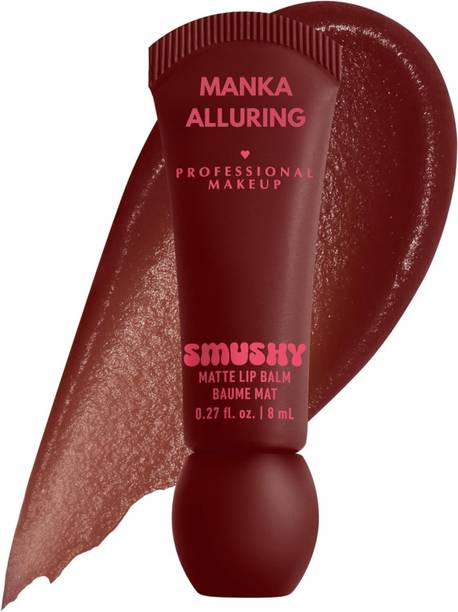 Manka Alluring Smushy Matte Lip Balm Soft Blur Finish Lightweight Long Lasting Lip Balm Smudge Fudge
