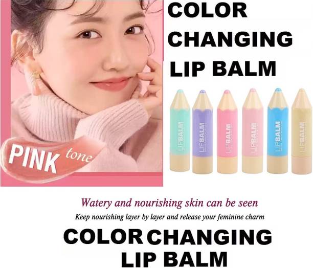 Amaryllis Lips Trending Lipstick Mix Color Lip Balm Pack of 6 Fruits, BERRY, CHERRY, APPLE, Kiwi