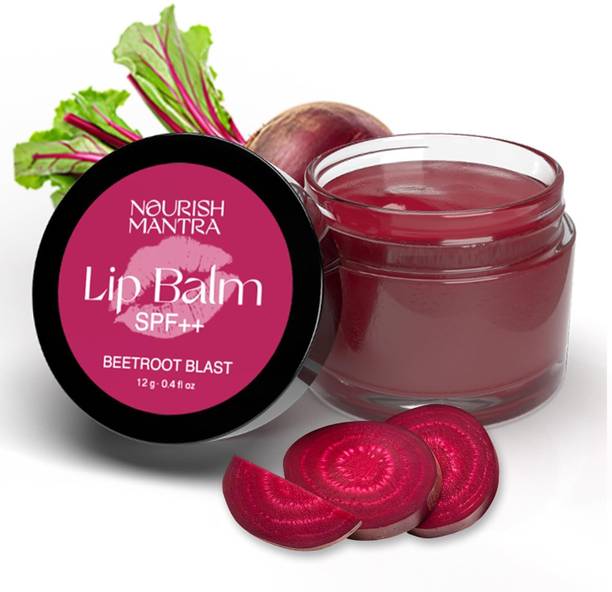 Nourish Mantra Dark Lips Tinted Lip Balm with SPF Made with Beetroot Extracts & Shea Butter Beetroot