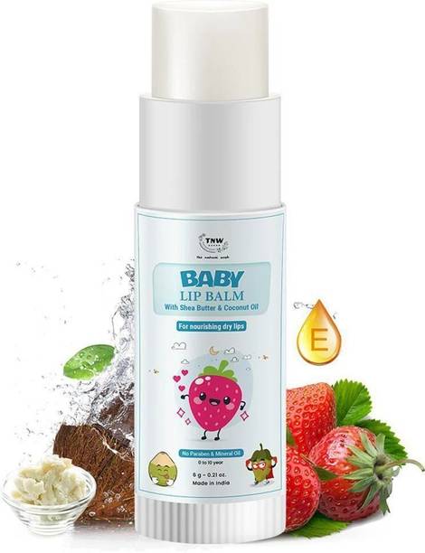 TNW - The Natural Wash Baby Lip Balm, Softens Dry Lips | Shea Butter & Coconut Oil ) Shea Butter, Coconut Oil