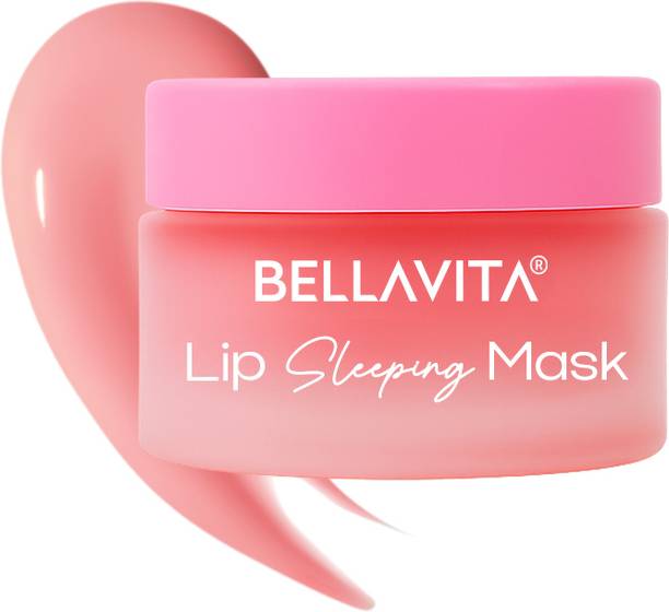 BELLAVITA Lip Sleeping Mask For Smooth, Soft & Plump Lips Strawberry