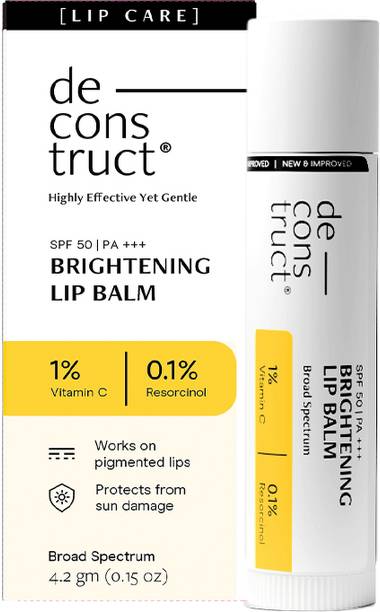 deconstruct Brightening Lip Balm with 1% Vitamin C | SPF 30 for dry & pigmented lips Non Tinted