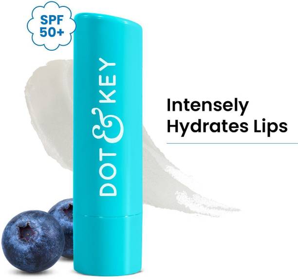 Dot & Key Barrier Repair Hydrating Lip Balm SPF 50 | Blueberry Bliss|Soft Tinted Chapstick Blueberry