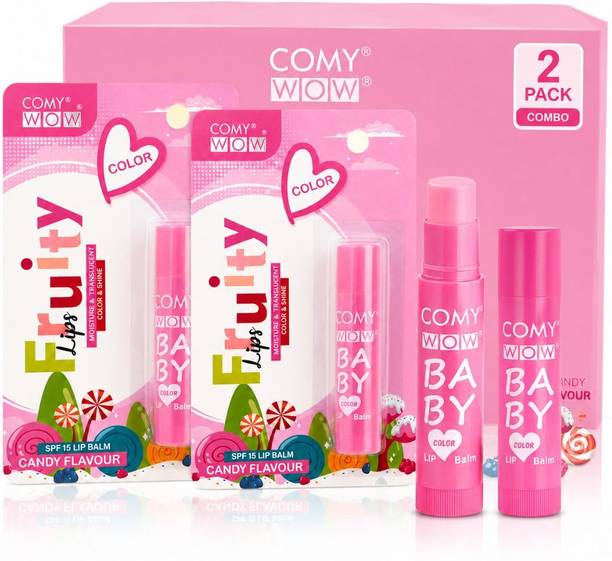 COMY WOW Baby Color Lip Balm Combo Candy