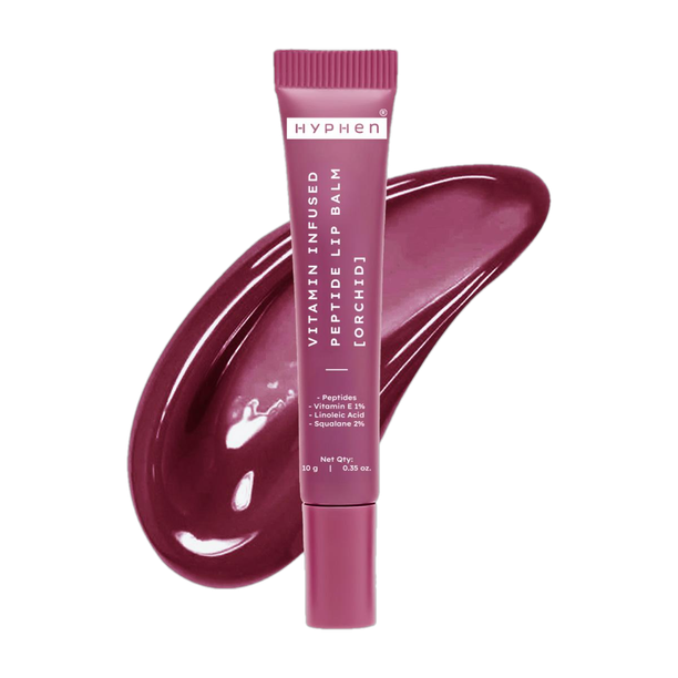 HYPHEN Tinted Lip Balm | Brightens Dark Lips | 1% Vitamin E, Peptide | Orchid, Mauve Orchid