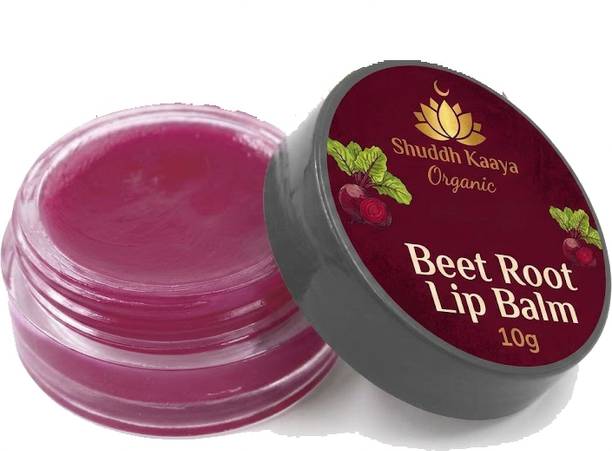 Shuddh Kaaya Organic Beetroot Lip Balm for Dark Lips Lightening & Dry Chapped Lips Beetroot