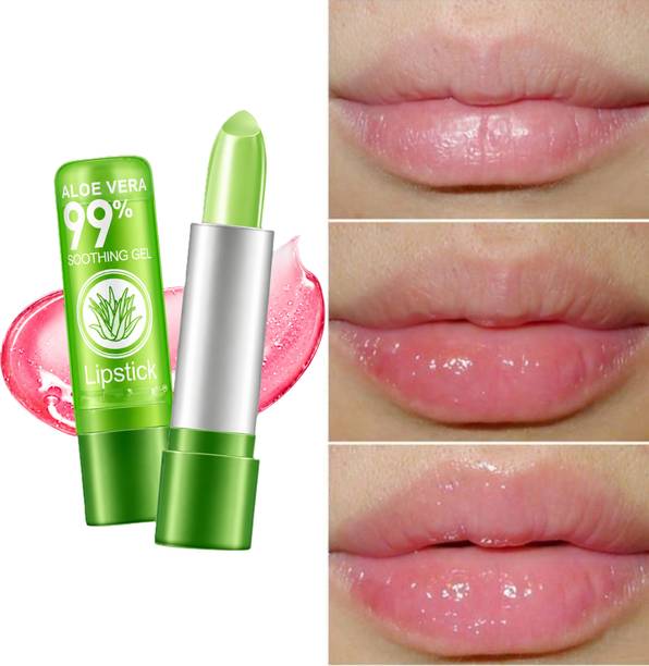 FRILWING Green Lip Balm with Aloe Vera Moisture Formula Aloe Vera