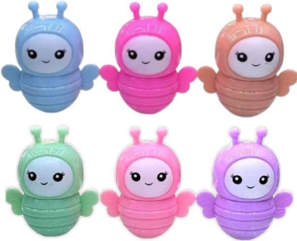 Crazy girl Waterproof Color Changing Lip Balm Combo For Baby Men Women Girls Kids Dark Lips Pigmentation Dry Chapped Cute Mini Tinted Shape Korean Pack With SPF Shea Butter