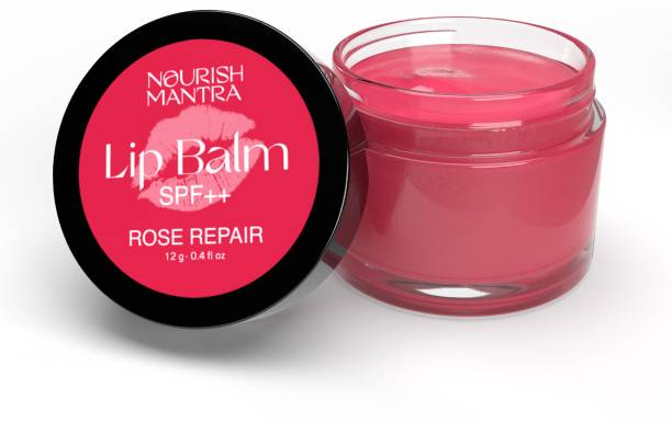 Nourish Mantra Rose Lip Balm with SPF Made with Rose Extracts & Shea Butter For Dark Lips Rose