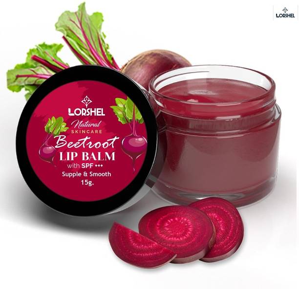 Lorshel Lip Balm With Beetroot Extract | Non Sticky - Advanced Lip Repair Beet Root