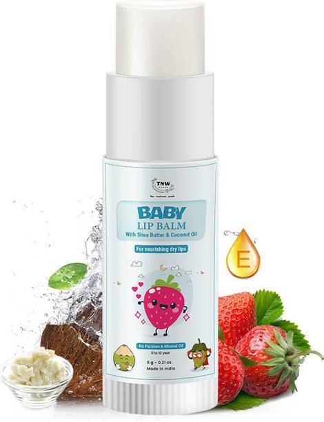 TNW - The Natural Wash Baby Lip Balm For Dry Lips|For Soft & Moisturising Lips With SheaButter Shea Butter, Coconut Oil