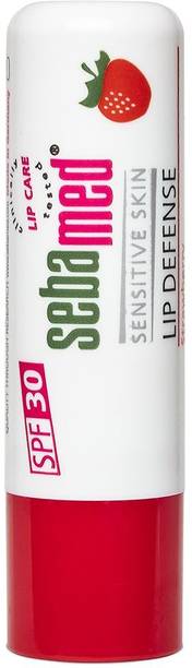 Sebamed Lip Defense, Strawberry|SPF 30 + Vit E, Jojoba Oil, Chamomile| STRAWBERRY