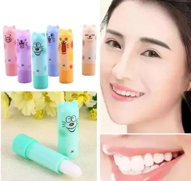 Wiffy PERFACT BEAUTY PRODUCT CARTOON LIP BALM PACK OF 6 FRUITS fruity