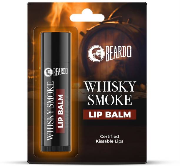 BEARDO Whisky Lip Balm For Men | Moisturizes & Soothes Dry Cracked & Chapped Lips Coffee