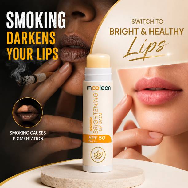 मूलीन Brightening Lip Balm with SPF 50 PA+++| Glowy+Hydration | Kojic Acid & Ceramide