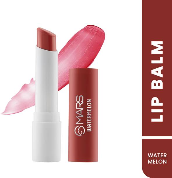 MARS Aqua Splash Tinted Lip Balm Enriched with Shea Butter| Non-Sticky & Moisturizing (WATERMELON)