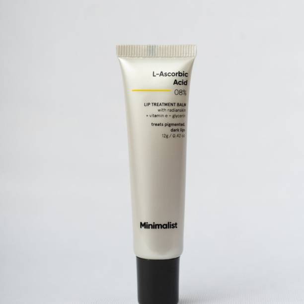 Minimalist 8% L-Ascorbic Acid Lip Treatment Balm with Radianskin for pigmented & dark lips Fragrance free