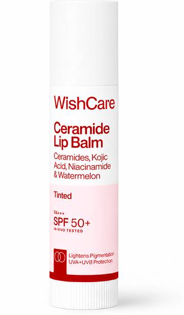 WishCare Tinted Lip Balm SPF50 PA+++ For Women|Brightening & Hydrating |In-Vivo tested Watermelon